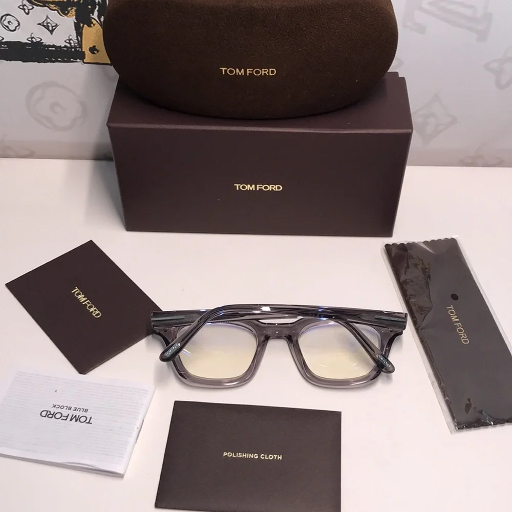 New Authentic Tom Ford Gray Eyeglasses TF5961-B 020